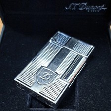 S.T. Dupont Line 2 Blason W Silver Lighter Burner New