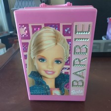 Vintage Barbie Doll Pink Storage Carrying Case with Handle 2002 Mattel