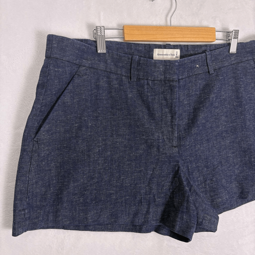 Pantalones cortos de mezclilla azul Abercrombie & Fitch talla 16 - Imagen 2 de 11