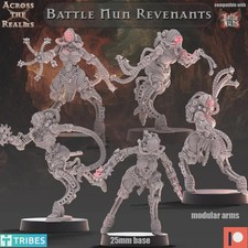 Battle Nun Revenant x10 Resin Wargaming Pin Up Miniature Full Bundle