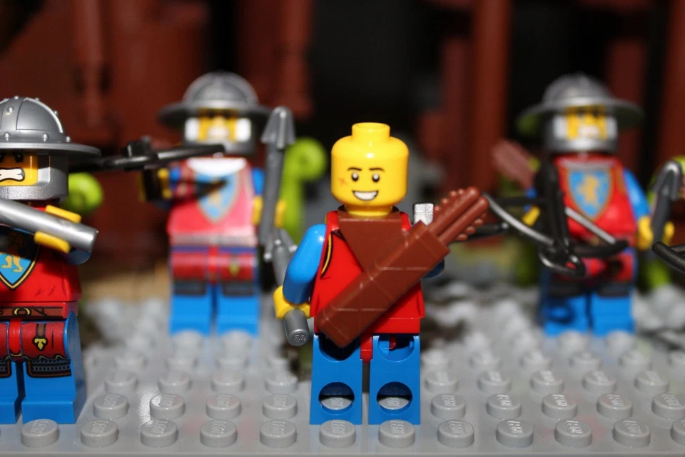 Lego Caballeros León Minifiguras Ballesta Hombre Pack de 5 Foto 2 de 2