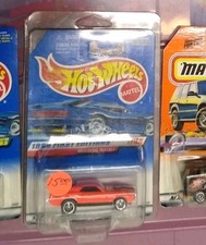 Hot Wheels 1998 First Ed Orange Mustang Mach 1  28 of 40 W/ Protective Sleeve