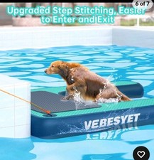 Inflatable Dog Water Ramp, Dog Floats Ramp Ladder for Pools, Boats, Docks, Se...