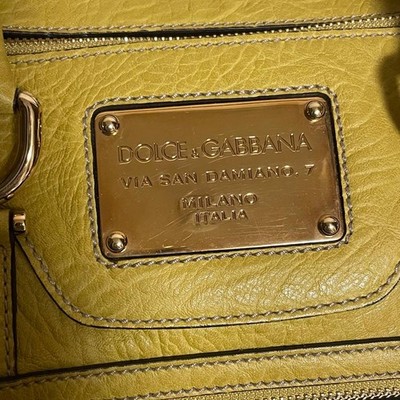 DOLCE GABBANA Boston Bag Yellow Calf Leather Near Mint #QY8UJ4 | eBay DOLCE GABBANA Boston Bag Yellow Calf Leather Near Mint #QY8UJ4 | eBay