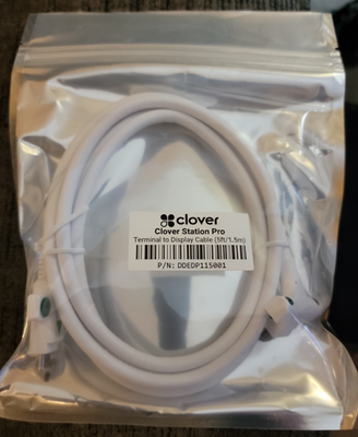 #ad Clover Station Pro Duo Terminal to Display Cable 5ft Extended DDEDP115001 1.5M $32.00