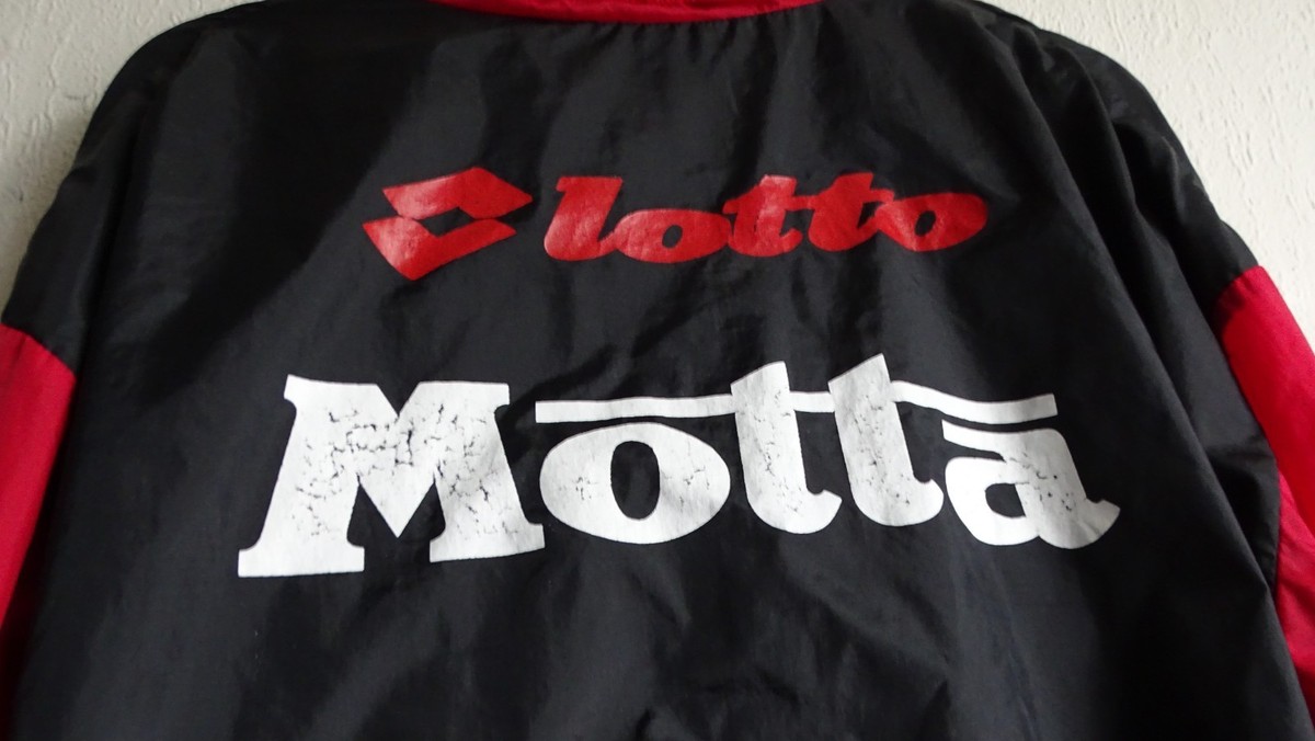 Vintage 90s AC Milan Lotto Motta Training Jacket 1/3 Zip