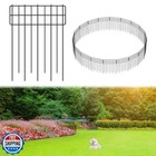 Garden Border Edging Fences, 12.32"*16.81" Decorative Fence Panel, Small Gard