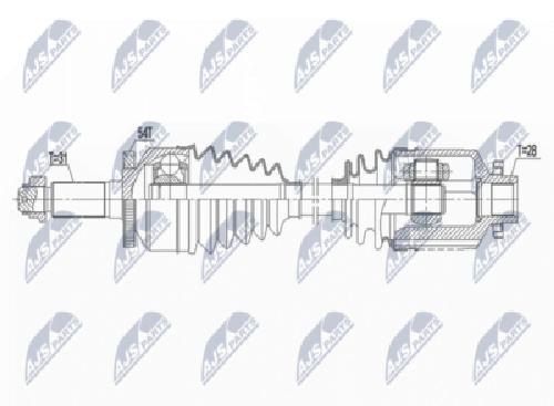NPW-KA-362 NTY Drive Shaft for KIA - Image 3