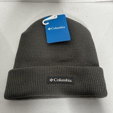 NWT Columbia Whirlibird Cuffed Beanie Unisex Gray 100 Acrylic NEW