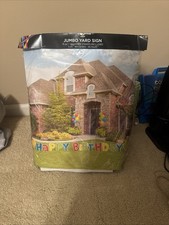 Jumbo Happy Birthday Yard Sign