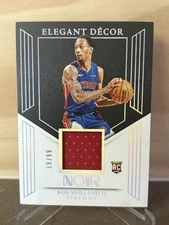2024-25 Panini Noir Ron Holland II RC Elegant Decor Rookie Patch Relic /99