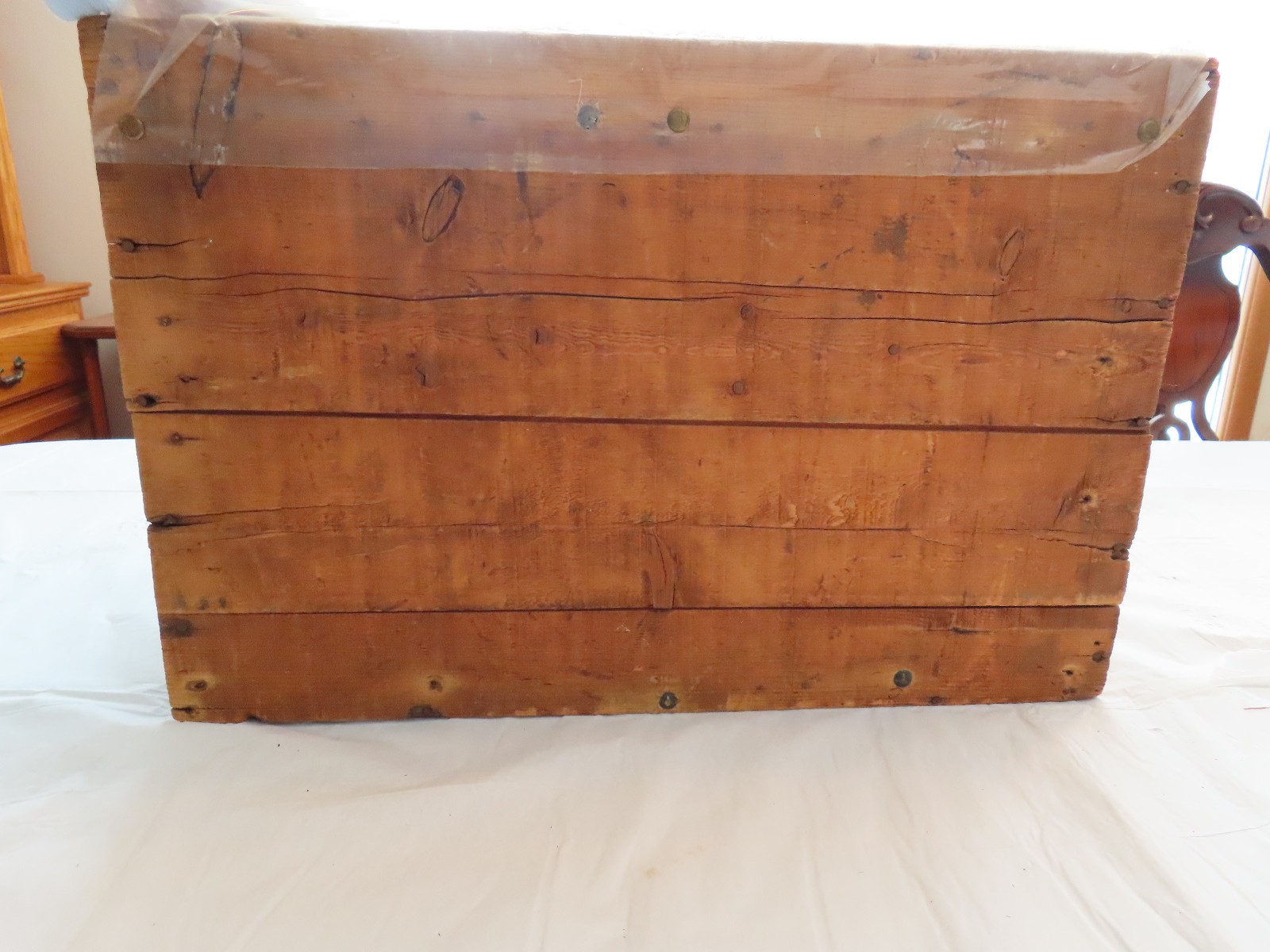Antique Wood Crate Smith's Hanover Crackers Confectionery Soda Box w/ Lid~VT