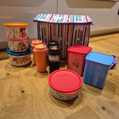 Tupperware DisneyMickey Maus Set 22-Teile Kühltasche Coffe to Go One Touch NEU