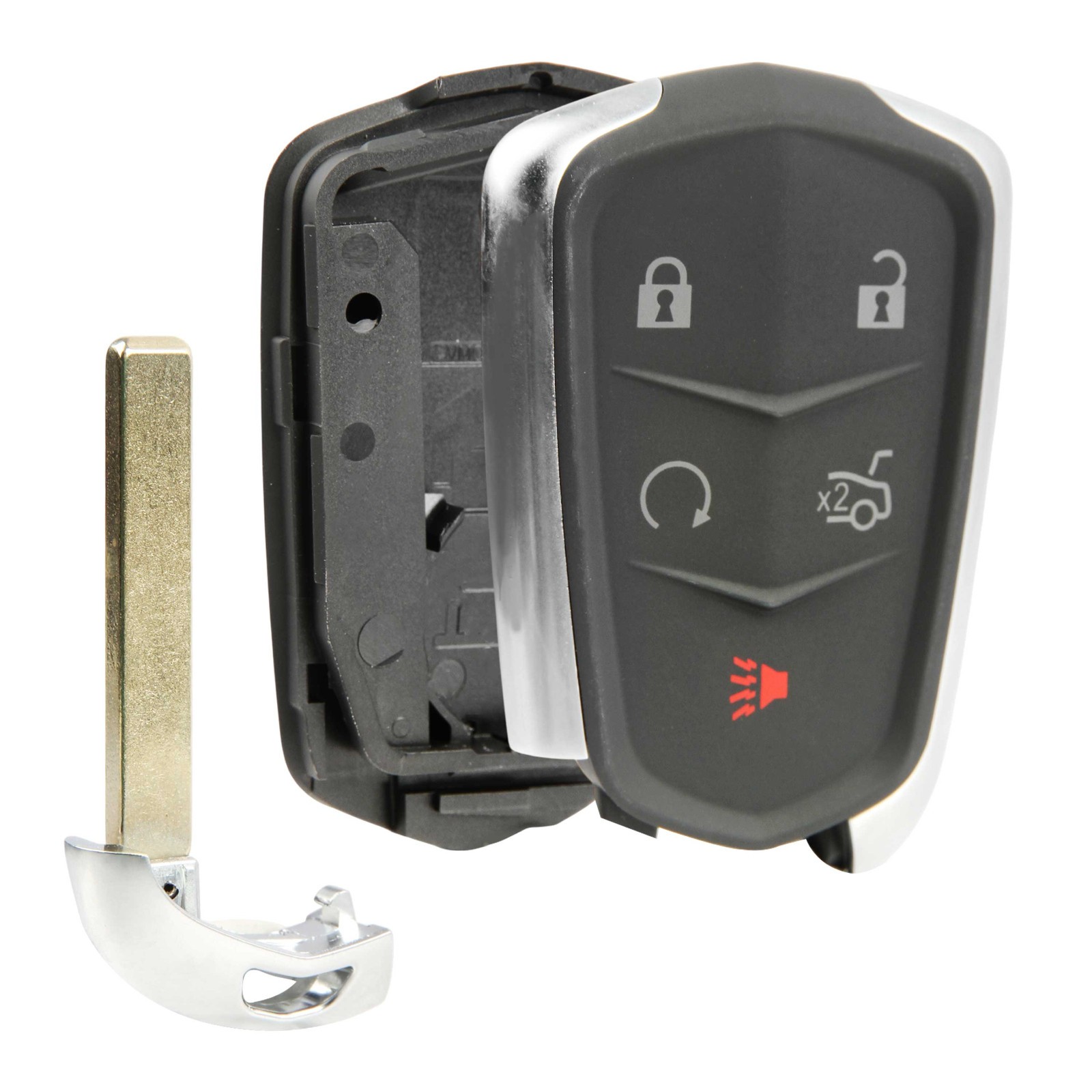 New Entry Remote Key Fob Shell for 2014-2017 Cadillac (HYQ2AB, HYQ2EB)