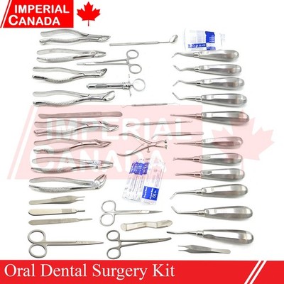 85 Pcs Oral Dental Surgery Extracting Elevators Forceps Instrument Set DS-2246