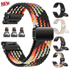 Magnetic Nylon Band Strap For Garmin Fenix E 8 7 7X Solar 6 6X 5 5X Epix Pro S70