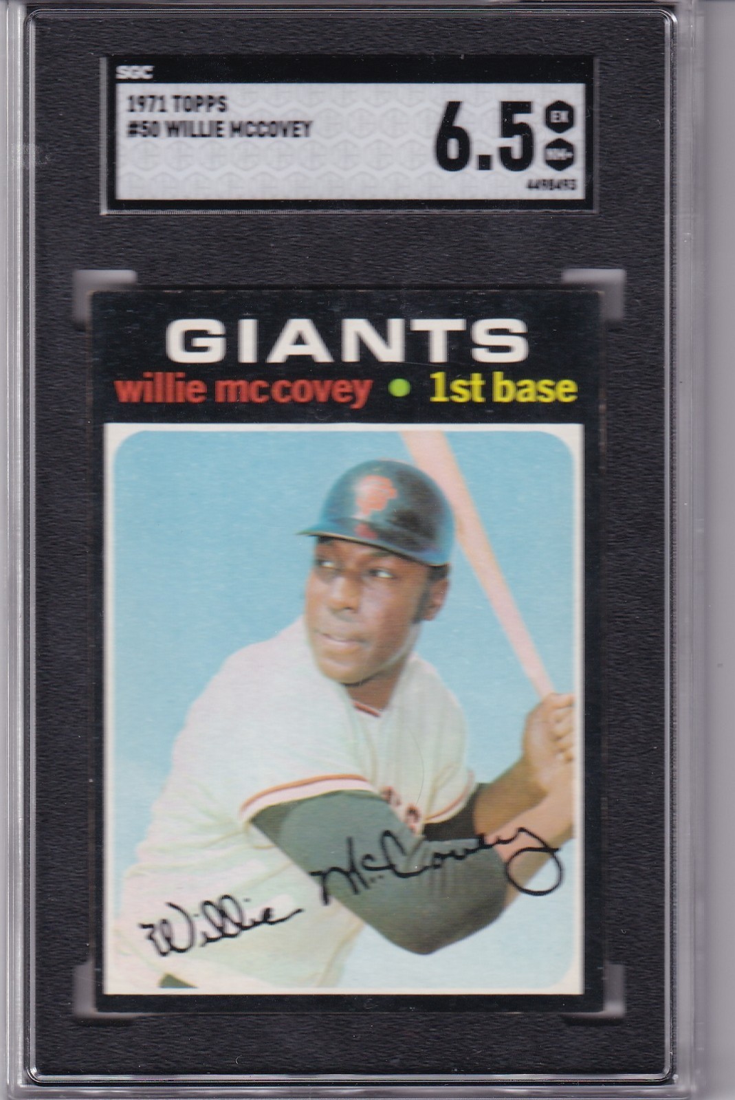 ! 1971 TOPPS WILLIE MCCOVEY #50 SGC 6.5 !