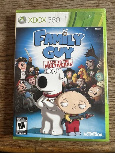 Family Guy: Back to the Multiverse (Microsoft Xbox 360) Factory Sealed but Torn