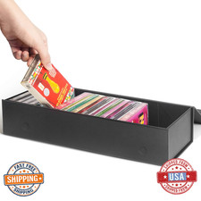 tutata Cassette Tape Storage Box Holder 14.25x4.5x3" - 20 Tapes Magnetic Closure