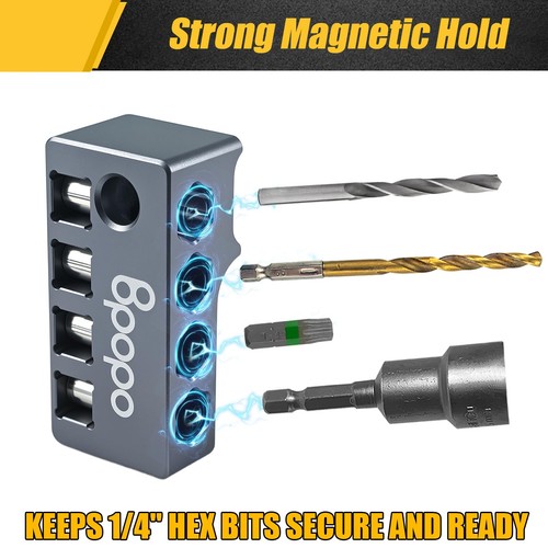 Aluminum Magnetic 1/4-Inch Hex Bit Holder Fit for Dewalt 20V MAX XR DCF870, D... - Foto 3 di 6