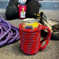 Recycled Rock Climbing Rope Can Cozy Rope Braided Water Cup Cover Anti-scalding