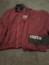 $uicideboy$ G59 Not Big On Sports Track Suit Top & Bottom (Burgundy) XXL