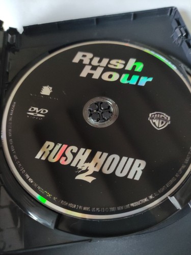 Rush Hour 3 Film Collection (DVD, 1998) US Import NTSC R1 VGC Jackie Chan 1-3 - Foto 3 di 4