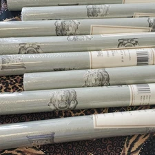 Ronald Redding Designs Fine Wallpaper by York 60.75 sq ft sage green Lion MG8131