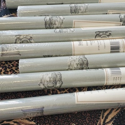 Ronald Redding Designs Fine Wallpaper by York 60.75 sq ft sage green Lion MG8131
