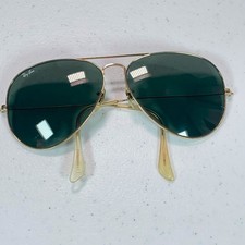 VINTAGE B L Ray Ban Aviator Sunglasses 62-14 L2846 Arista Large Metal II G15