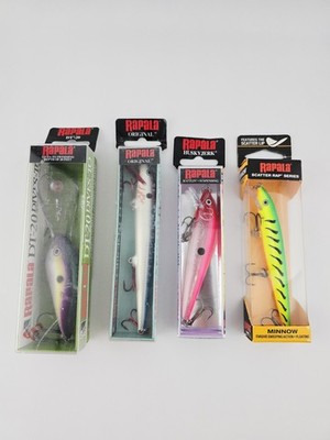 4x  Free Shipping! Assorted RAPALA Lures, NIP 