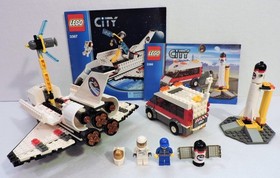 LEGO CITY: Satellite Launch Pad (3366) + Space Shuttle (3367) Complete w/Manuals