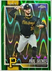 2026 Topps Chrome PAUL SKENES Green RayWave Refractor Card /99 #150 Pirates
