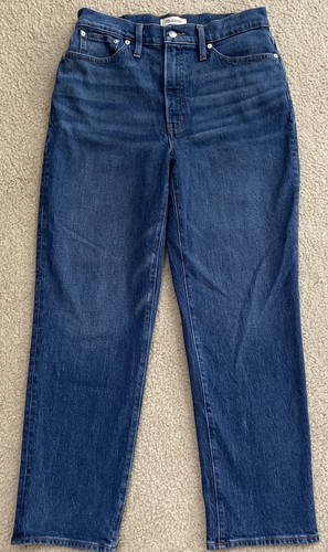 Madewell Denim Blue Jeans Womens Sz 30 Perfect Vintage Straight Leg Medium Wash