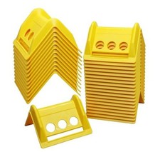 20 Pack Edge Corner Protector for Flatbed Cargo Load-4'' x 6'' Yellow
