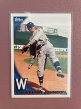 Walter Johnson 2010 Topps #200 Legend Image Variation Short Print SP HOF
