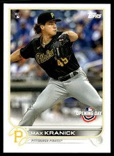 2022 Topps Opening Day Max Kranick Rookie Pittsburgh Pirates #153
