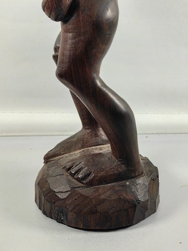 Luba Male Hand Carved Democratic Republic of Congo Art Free P+P - Picture 4 of 17