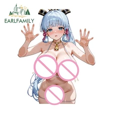 EARLFAMILY 5.1" Genshin Impact Car Sticker Car Door Surfboard Artistic PVC Decal