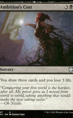 Ambition's Cost Kaldheim MTG Magic the Gathering card
