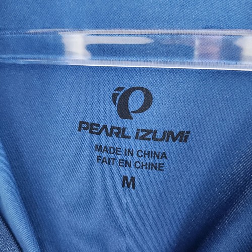 Pearl Izumi 1/4 Zip Pullover Shirt Lightweight Mens Size Medium Blue Cycling - Picture 4 of 7