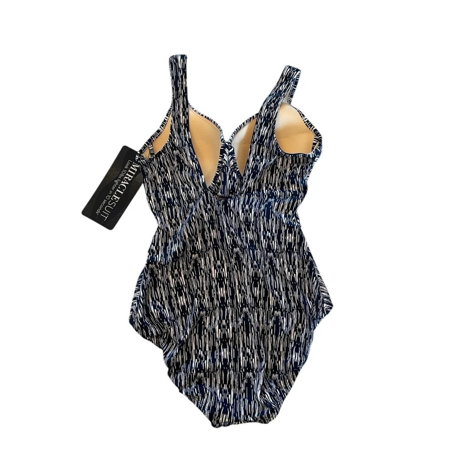 Miraclesuit Women's Silver Shores Criss Cross Escape Swimsuit Size 14 $200 - Image 2 of 4