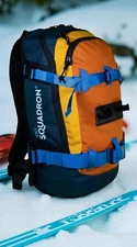 Ski Squadron Multi Ski & Snowboard Carrier Backpack ~ Holds 4 Sets 27L