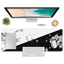 Cherry Blossom Mouse Pad, Desk Pad Protector, Office Desk Mat, XL Gaming Mous...