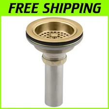 Duostrainer Sink Strainer - Vibrant Brass Finish