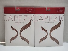 2 PAIRS NEW CAPEZIO HOLD  STRETCH FOOTLESS TIGHTS N140C CHILD SZ MED COLOR SUN