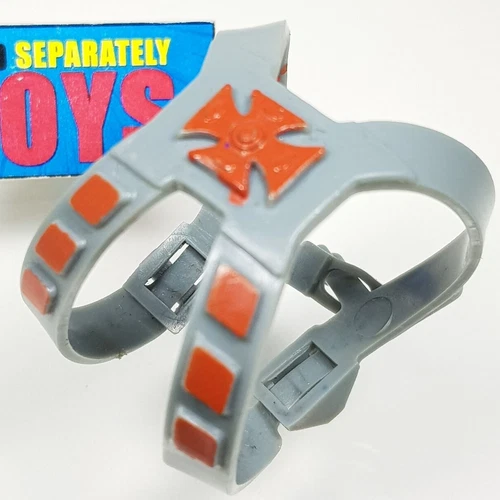 Vtg MOTU He Man ARMOR Taiwan harness original 1982 gray weapon accessory part