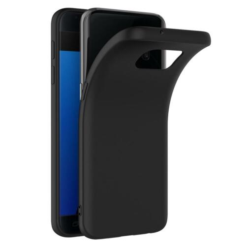 Handy Hülle für Samsung Galaxy S7 Schwarze Silikon Schutzhülle sturzsicher Hülle - Bild 3 von 6