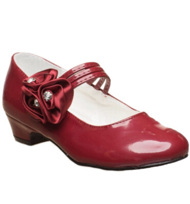 Mädchen Anlass Absatz formell rot Lourde Schuh Größe UK 6 EU 23 Sevva Spanisch