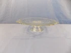 INDIANA GLASS "Recollection Clear" Depression Glass Pedestal Cake Stand 10”